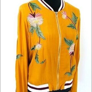 Anthropology Floral Embroidered Jacket